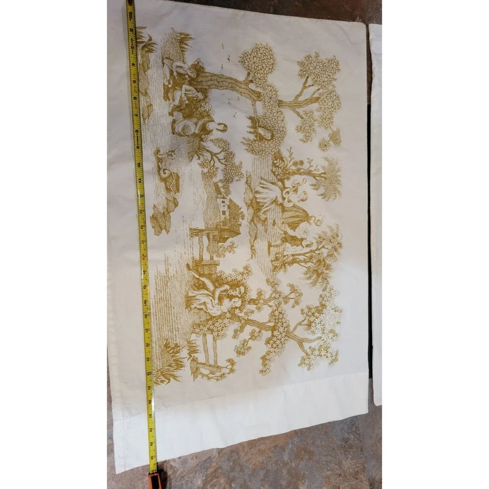 2pc Vintage Toile style pillow cases cottage core!! Utica Mohawk 100% cotton
